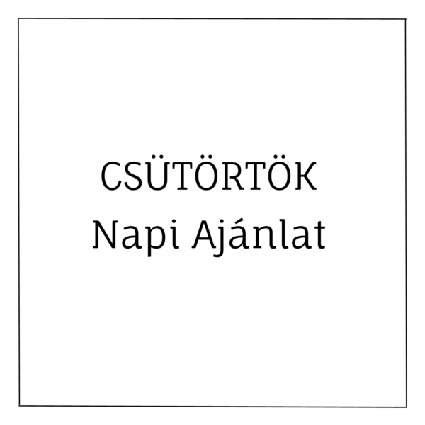 csütörtöki napi ajánlat