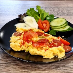 magyaros tojásrántotta